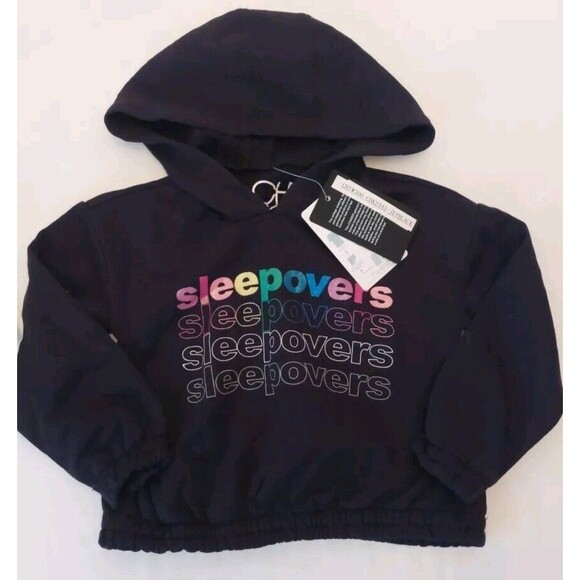 Chaser 2 Pc Lot NWT Elastic Waist Soft Leggings Hooded Cropped Sweatshirt Sz 6 - Picture 2 of 12